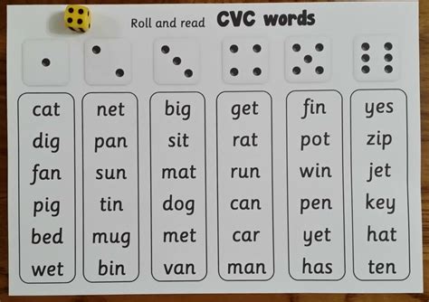 All the characters look well. Roll and Say CVC 3 LETTER WORDS - reading / spelling/ word ...