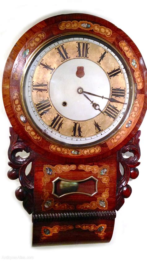Antiques Atlas 19thc American Drop Dial Wall Clock
