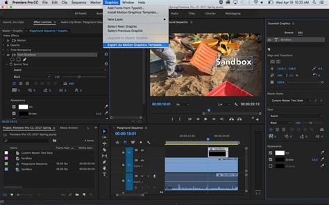 Motion Graphics Template Workflow In After Effects And Premiere Pro Cc