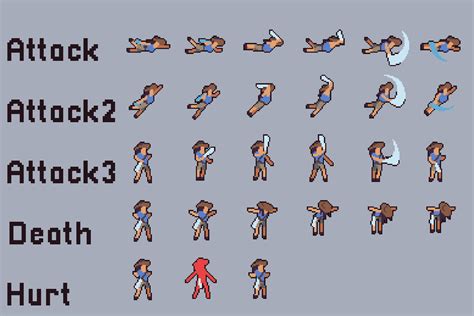 Free Swimming Characters Animation Pixel Art