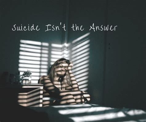 suicide isn t the answer anxiety gone self care for your inner healing