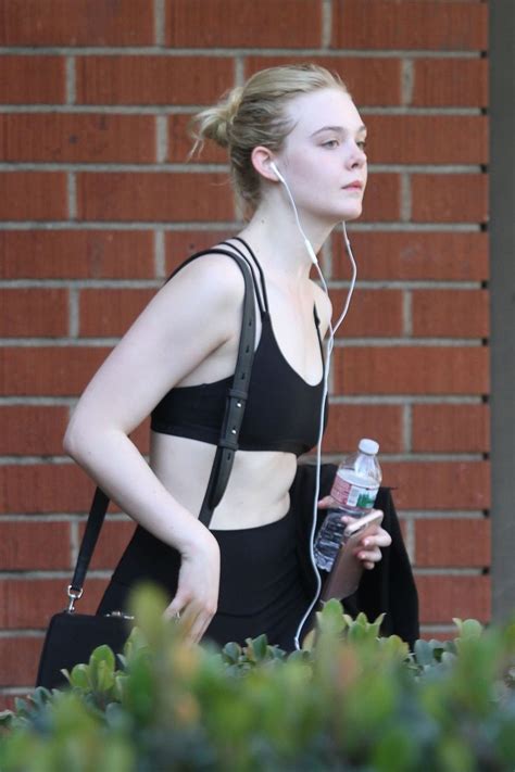 Elle Fanning Arriving To The Gym In La 121317