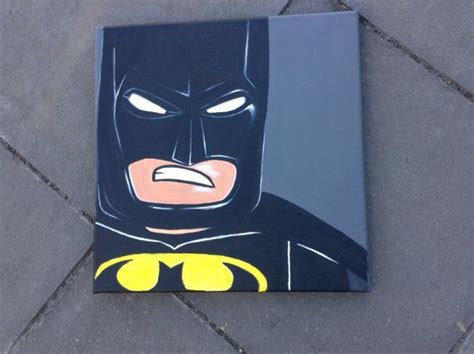 Batman Canvas Artwork Acrylic Painted Wallart Kids Kids Canvas Art