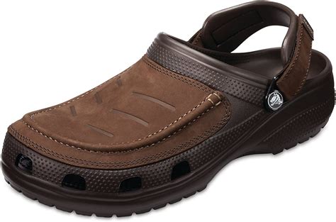 Buy Crocs Mens Yukon Vista Clog M Brown Leather 8 Uk M99 Us