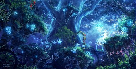 Pin By Uziel Llanas On Darker Anime Anime Scenery Fantasy Forest