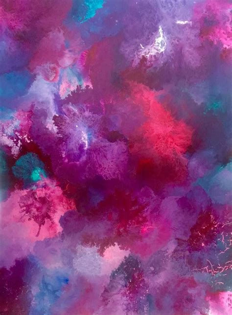 Deep Purple Painting Purple Painting Large Abstract Painting Purple