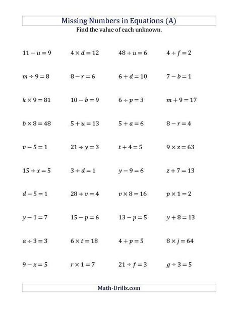 This worksheet is linked to the new key stage 2 curriculum. mai image by Mai | Algebra worksheets, Equations, Pre ...