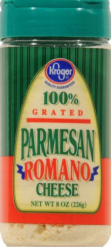 Kroger Grated Parmesan Romano Cheese 8 Oz Qfc