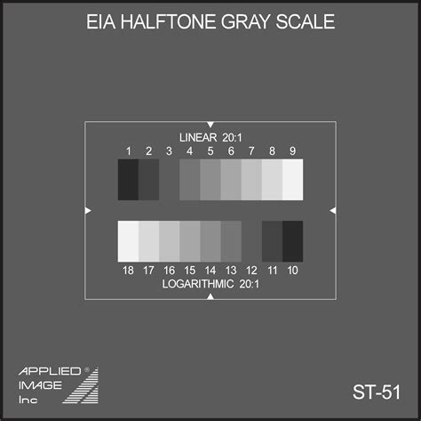 Eia Halftone Gray Scale Test Chart St 51 St 51 Cg