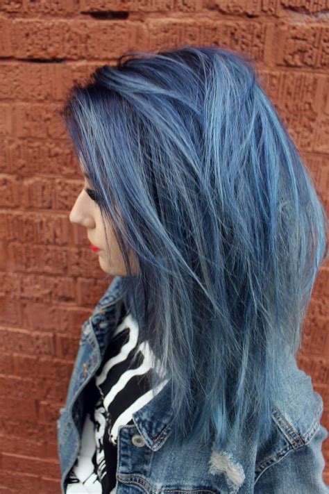 Denim Blue Hair Color