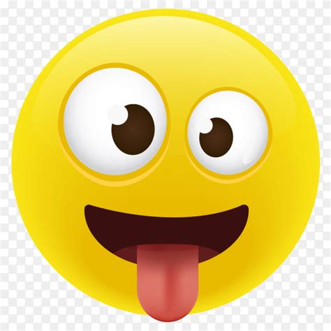 Zany Face Emoji Vector Png Similar Png