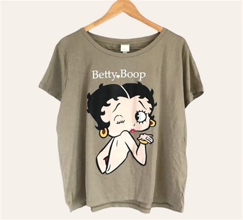 H M Rare Betty Boop Nude Green Original Mall Pull Out S M L XL Women S