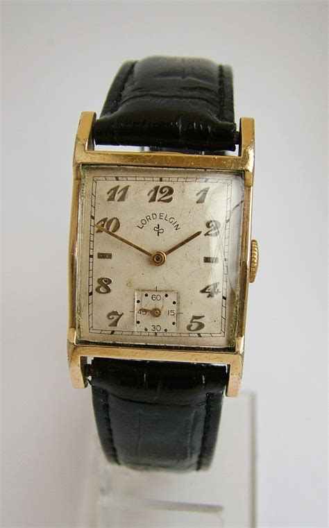 A Vintage Gents 1950 Lord Elgin 14k Gold Filled Wrist Watch 319553