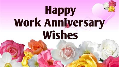 Happy Work Anniversary Wishes Work Anniversary Message For Employees Colleagues And Boss Youtube