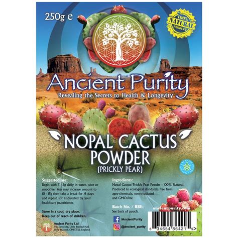 Prickly pear cactus (opuntia spp), called nopal in spanish, is a plant native to mexico and the american southwest that is now widely cultivated in many parts of the world, especially the mediterranean regions. Nopal Cactus Prickly Pear powder supplement