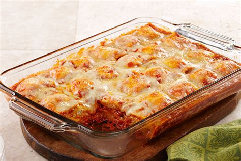 Layer between sheets of waxed paper in a resealable plastic freezer containers. Baked Ravioli for Weeknights - Kraft Recipes