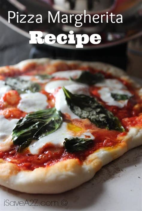 This margherita pizza recipe is delicious and makes an easy dinner for those busy weeknights. Pizza Margherita Recipe - iSaveA2Z.com