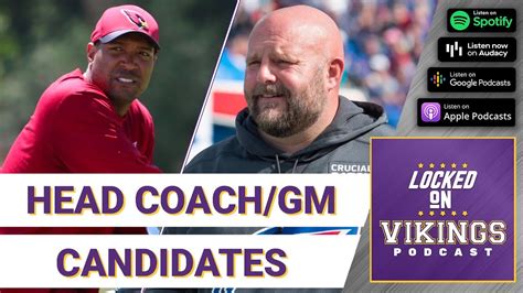 Who Could Be The Next Minnesota Vikings Head Coach And General Manager Youtube