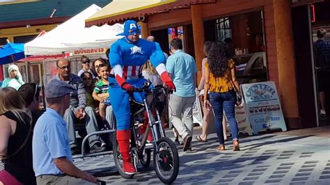 Captain America Riding Around Seattle Youtube