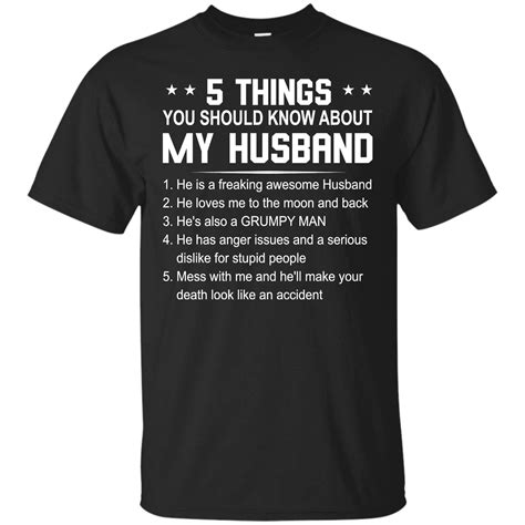 5 Things You Should Know About My Husband T Shirt Best T For Husband