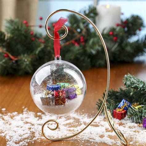 Gold Decorative Metal Ornament Stand  Christmas Ornaments  Christmas