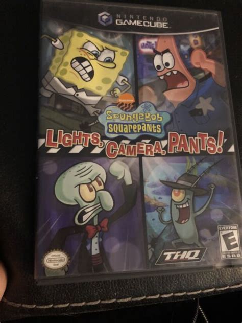 Spongebob Squarepants Lights Camera Pants Nintendo Gamecube 2005