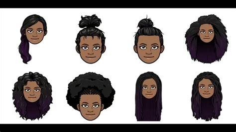 New Afro Hairstyles On Bitmoji 2018 Youtube
