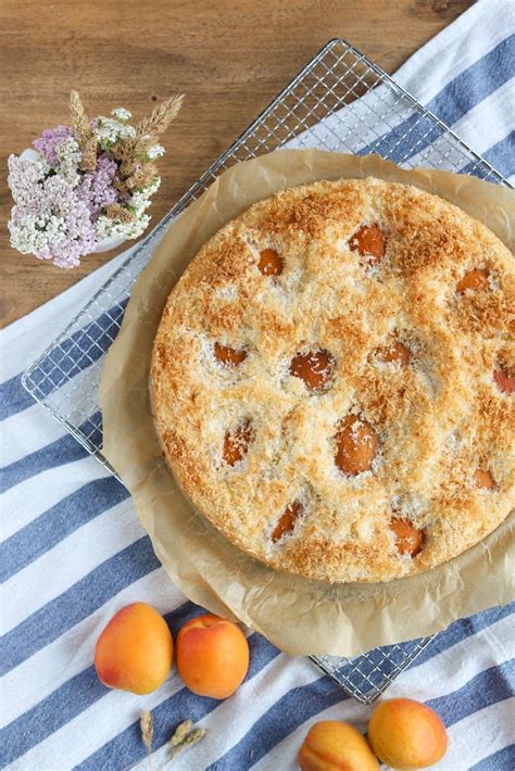 Aprikosenkokosnusskuchen - sommerlicher Biskuitkuchen ...