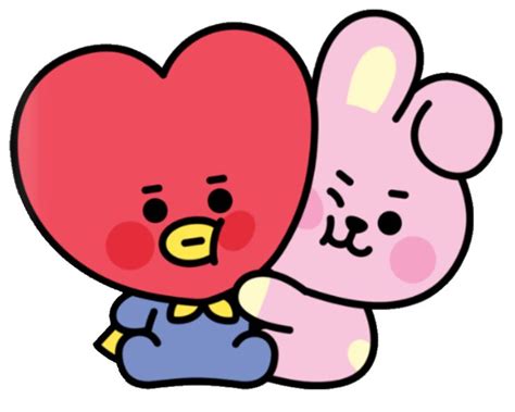 Cute Tata And Kooky Sticker Credit To Owner Aesthetic Stickers Bts