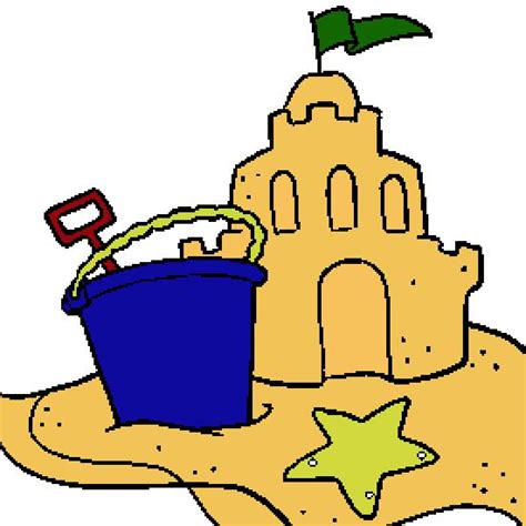 Sand castle clip art - WikiClipArt