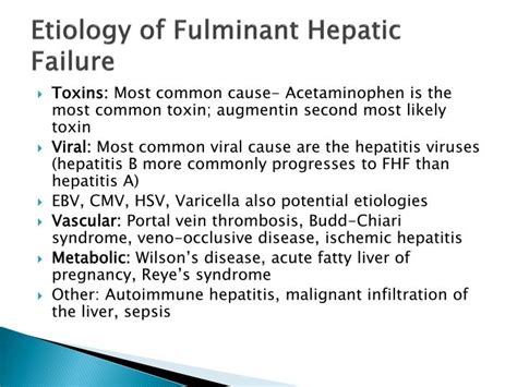 Ppt Fulminant Hepatic Failure Acute Hepatitis B Powerpoint