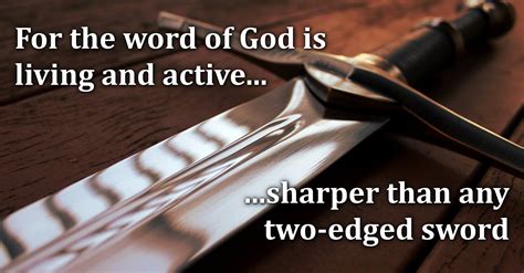 The Two Edged Sword The Word Of God