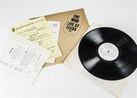 The Who Lp Live At Leeds Album Original Uk Release 1970 On Track