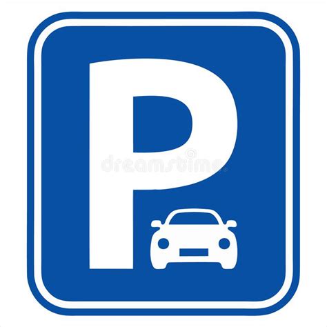 Parking Sign On White Background Traffic Icon Vector Parking Icon