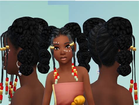 Petite ébène Glorianasims4 Sims 4 Afro Hair Sims Free Sims 4