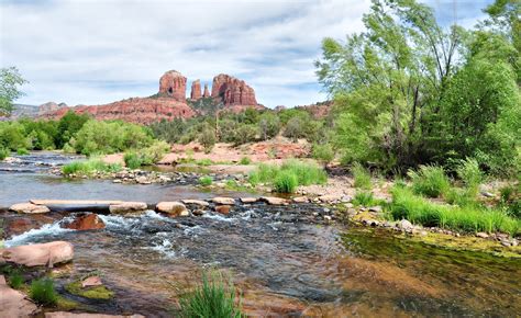 Free Download Trees Bushes Desert Sedona Arizona Wallpapers Photos