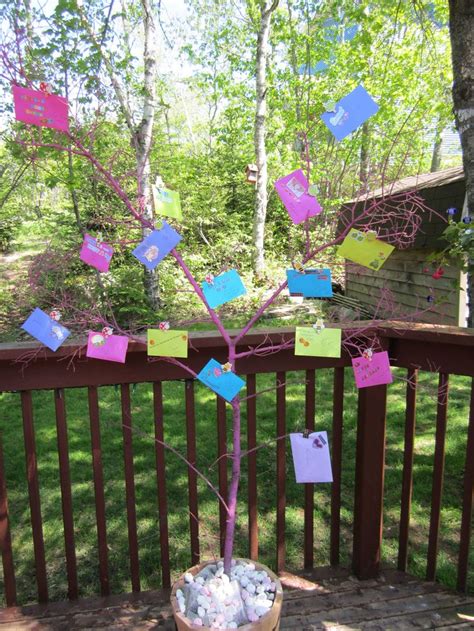 Wedding shower money gift ideas. Idea for a bridal shower "money tree". Decorate coloured ...