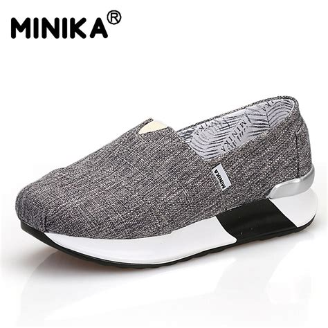 Minika 2017 High Quality Flat Shoes Woman Breathable Comortable Casual