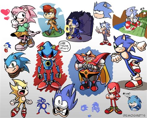 Sonic Stuff By Emogiarts On Deviantart