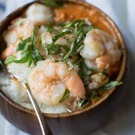 Shrimp With Coconut Rice And Tomato Pepper Sauce Carolyn S Cooking