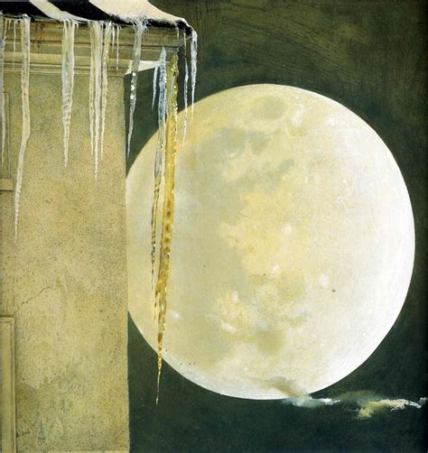 Moon Madness Tempera Paint By Andrew Wyeth 1982 Clair De Lune