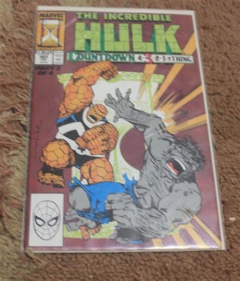 Incredible Hulk Comic 365 Jan 1990 Marvel Countdown 3 Grey Hulk Ms