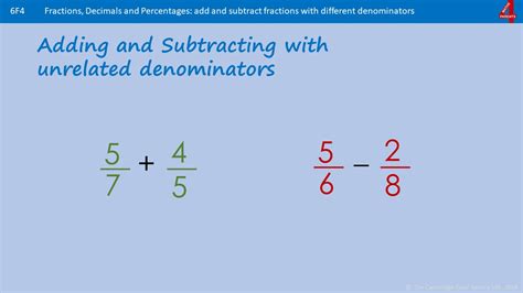 How To Add And Subtract Fractions