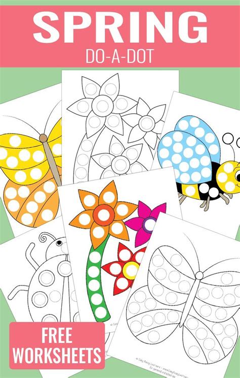 Need some fast and easy dot to dot printables to help pass the time? Spring Do a Dot Printables | Dot marker activities, Do a ...