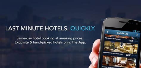 Download last minute hotels app for android to find the best rates for the most suitable hotel booking wherever around the globe. HotelQuickly, the answer to your last minute hotel booking ...