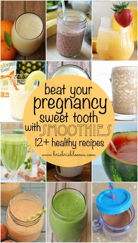 I'm currently in week 11 and oh, and tropical smoothie blueberry and banana smoothie. Healthy pregnancy smoothie recipes - Brie Brie Blooms