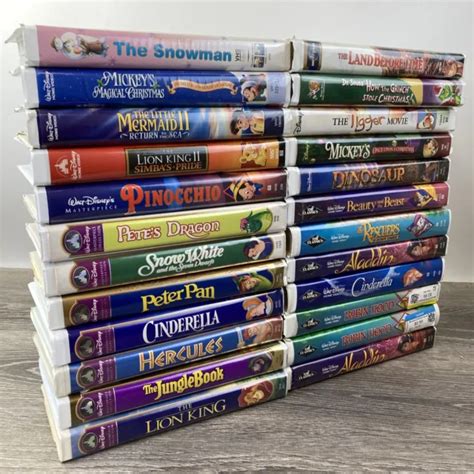 Lot Of Walt Disney Vhs Tapes Movies Masterpiece Collection The