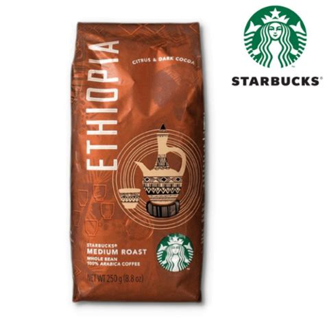 Starbucks Coffee Ethiopia 250grams Citrus And Dark Cocoa Wholebeans