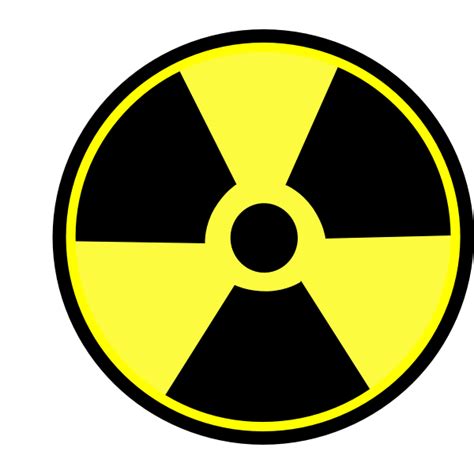 Radioactive Warning Label Vector Clip Art Free Svg