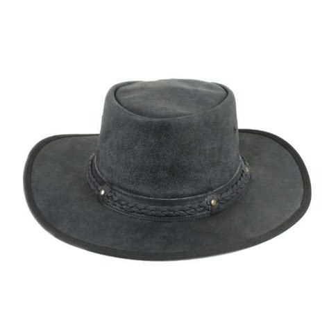 Flat Brim Cowboy Hat Style Ht105 Leather Impressions
